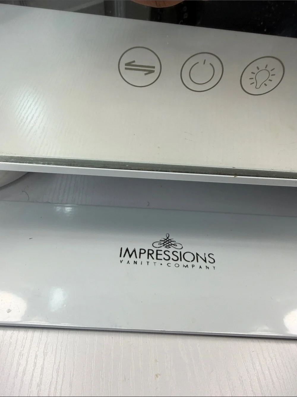 Impressions Vanity Lighted Makeup Mirror in White